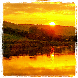 Sunset on the River Suir, Co Tipperary